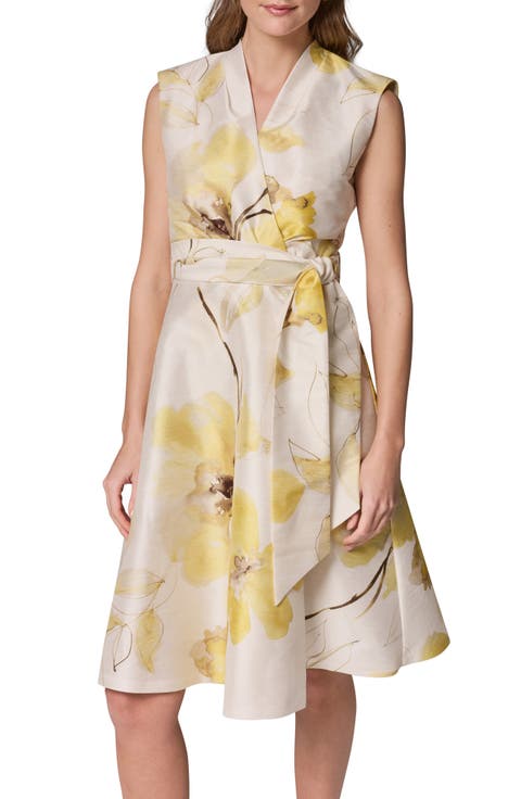 Floral Print Wrap Dress