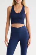 90 DEGREE BY REFLEX Rib Seamless Highline V-Neck Tank