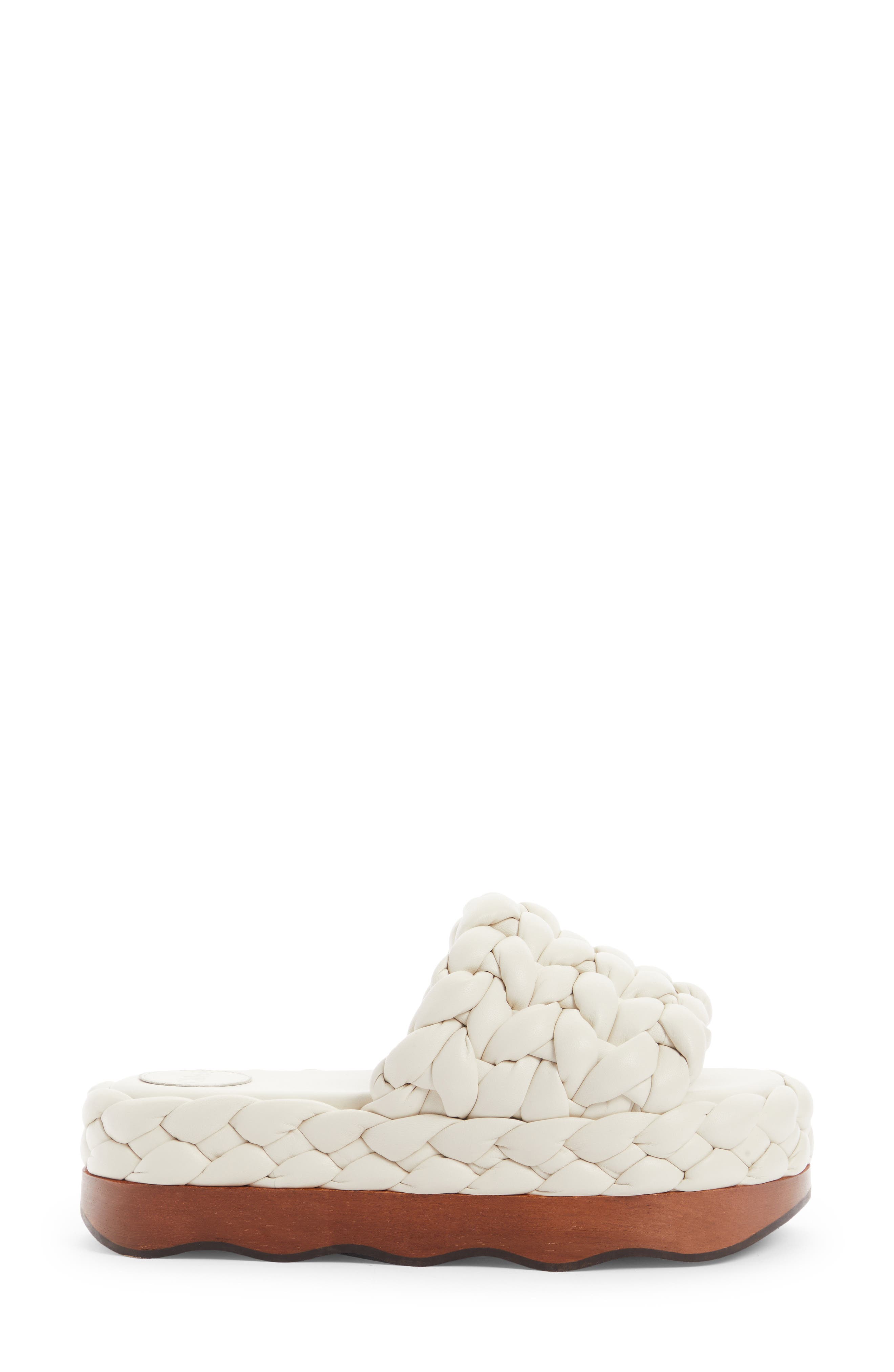 Chloé Wavy Slide Sandal, Alternate, color, 