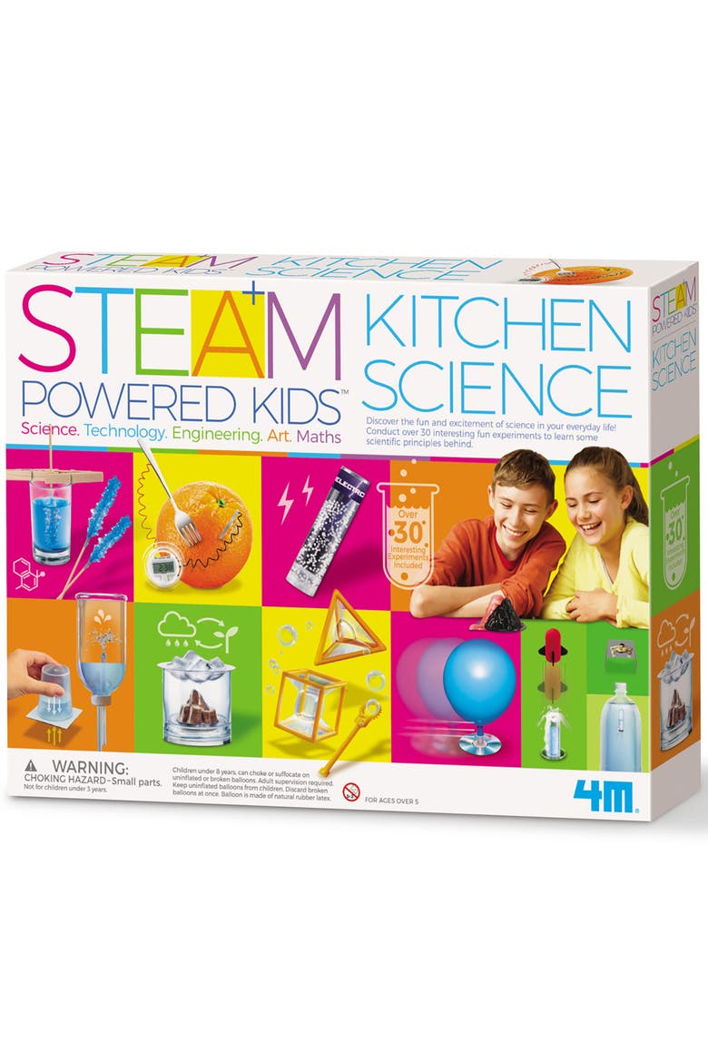 STEAM Powered Kidz, Kitchen Science, DIY 30+ Home Experiments, 5+, Main, color, Multicolored