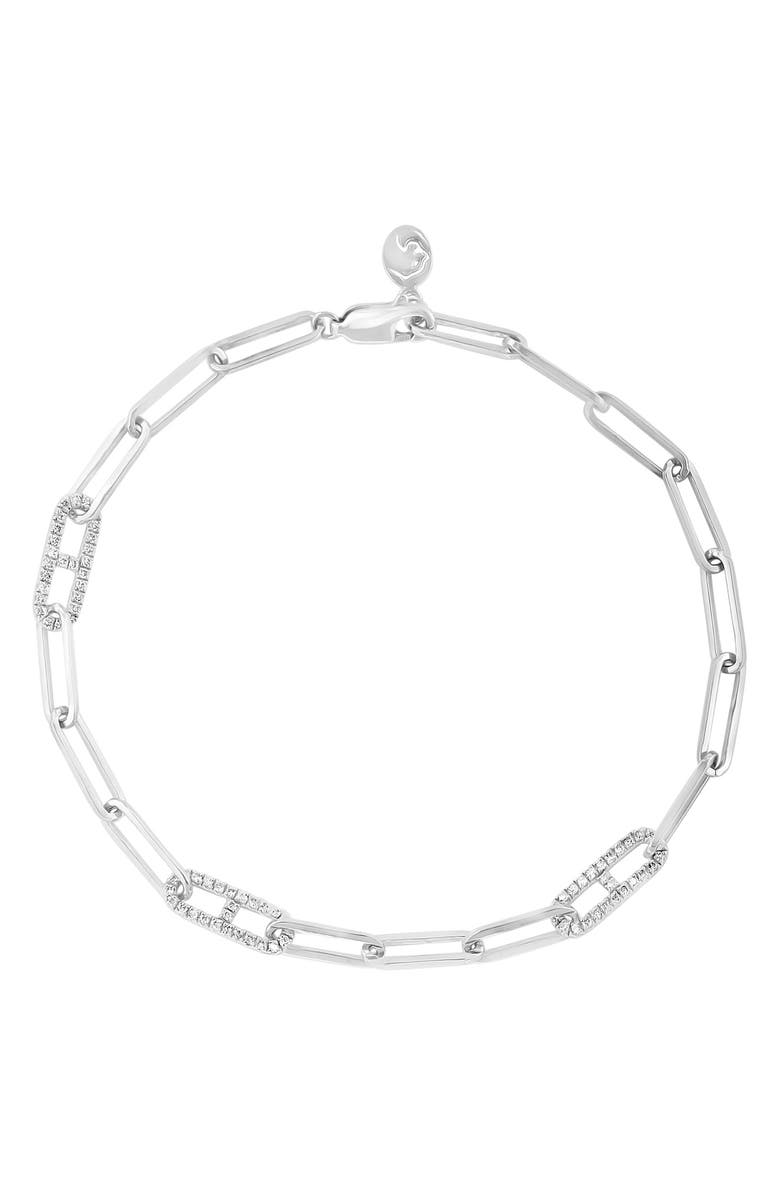 EFFY Sterling Silver Diamond Chain Bracelet - 0.3 ctw., Main, color, White