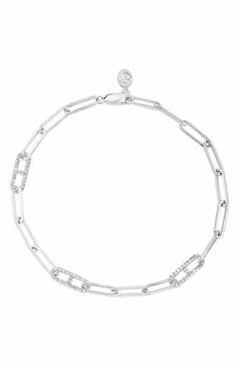 Sterling Silver Diamond Chain Bracelet - 0.3 ctw.