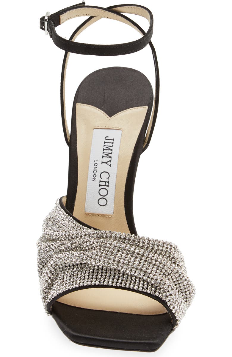 Jimmy Choo Naria Crystal Mesh Sandal, Alternate, color,