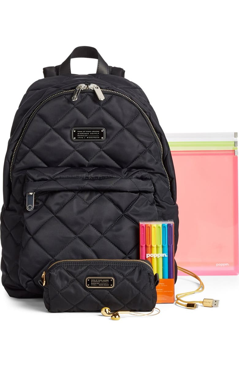 Marc Jacobs MARC BY MARC JACOBS 'Crosby' Quilted Nylon Backpack, Alternate, color,