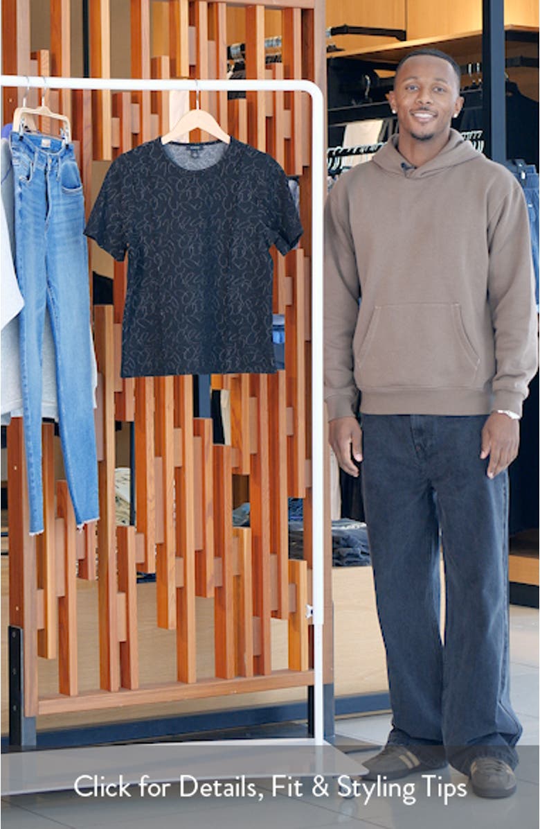 Pintuck Crepe Knit Jacquard Top, sales video thumbnail