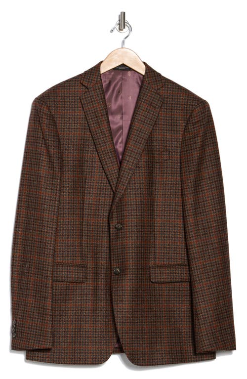 John Varvatos Star Usa Plaid Wool Blend Sport Coat In Brown