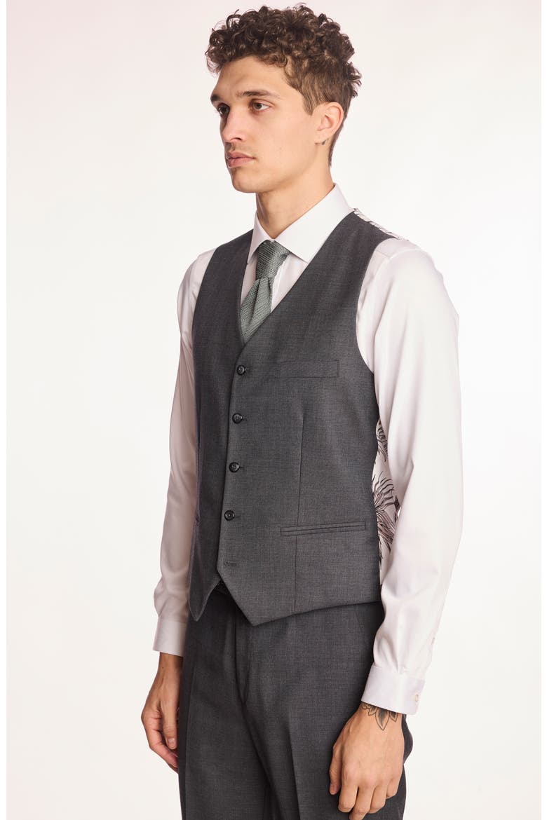 Eaton Modern Fit Vest, Alternate, color, CHARCOAL SHARK