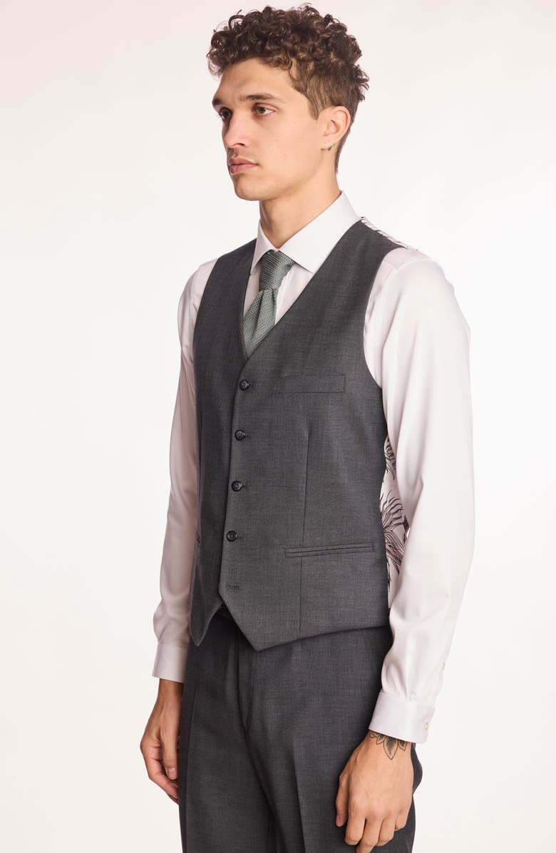 PAISLEY & GRAY Eaton Modern Fit Vest, Alternate, color, Charcoal Shark