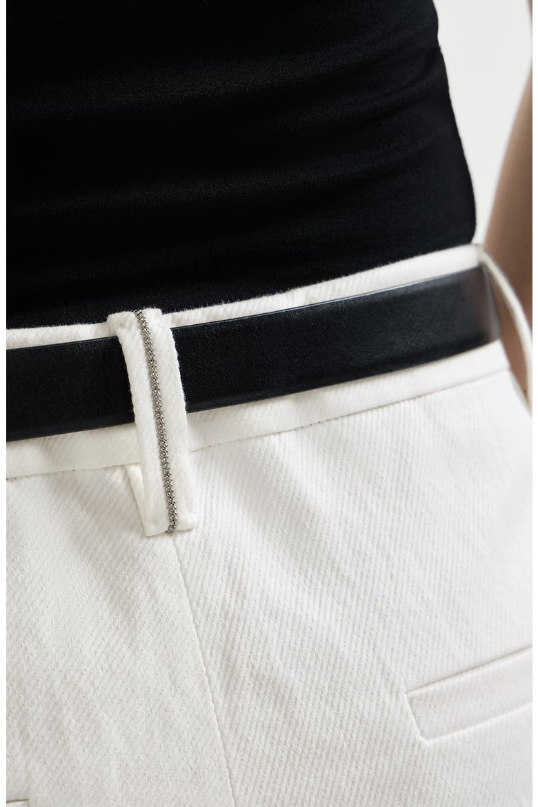 Loose Flared Trousers, Alternate, color, White