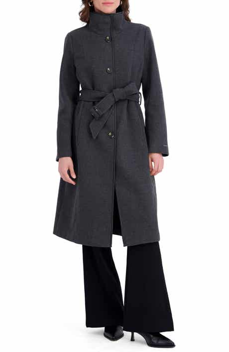 Payton Belted Stand Collar Coat