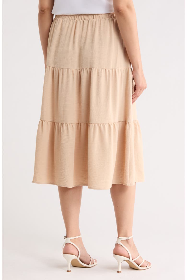 Tiered Midi Skirt, Alternate, color, TAUPE
