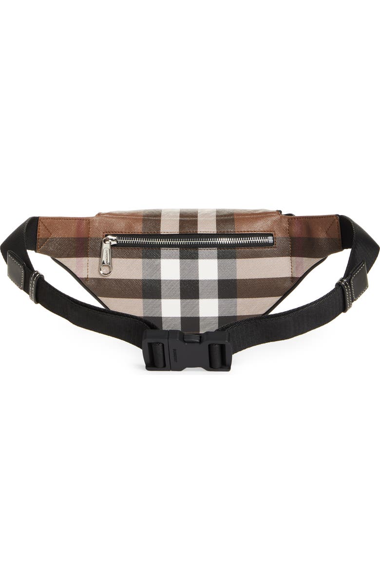 Burberry Mini Cason Check E-Canvas Belt Bag, Alternate, color,