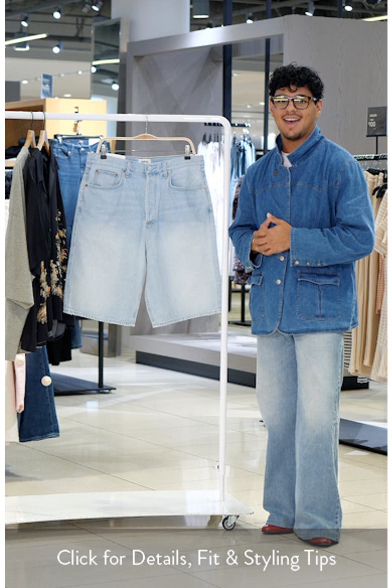 Fusion Slouchy Denim Skater Shorts video