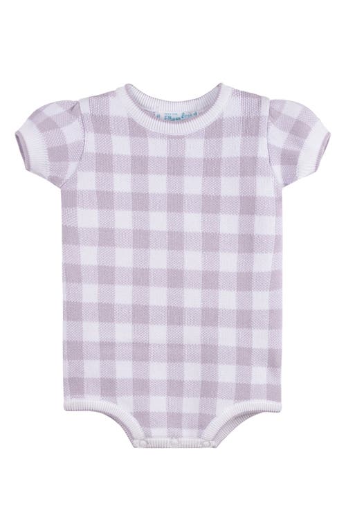Feltman Brothers Gingham Cotton Romper in Lilac 