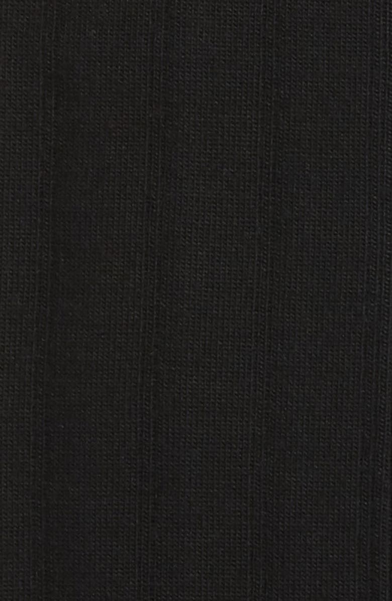 Nordstrom Over the Calf Wool Socks, Alternate, color, Black