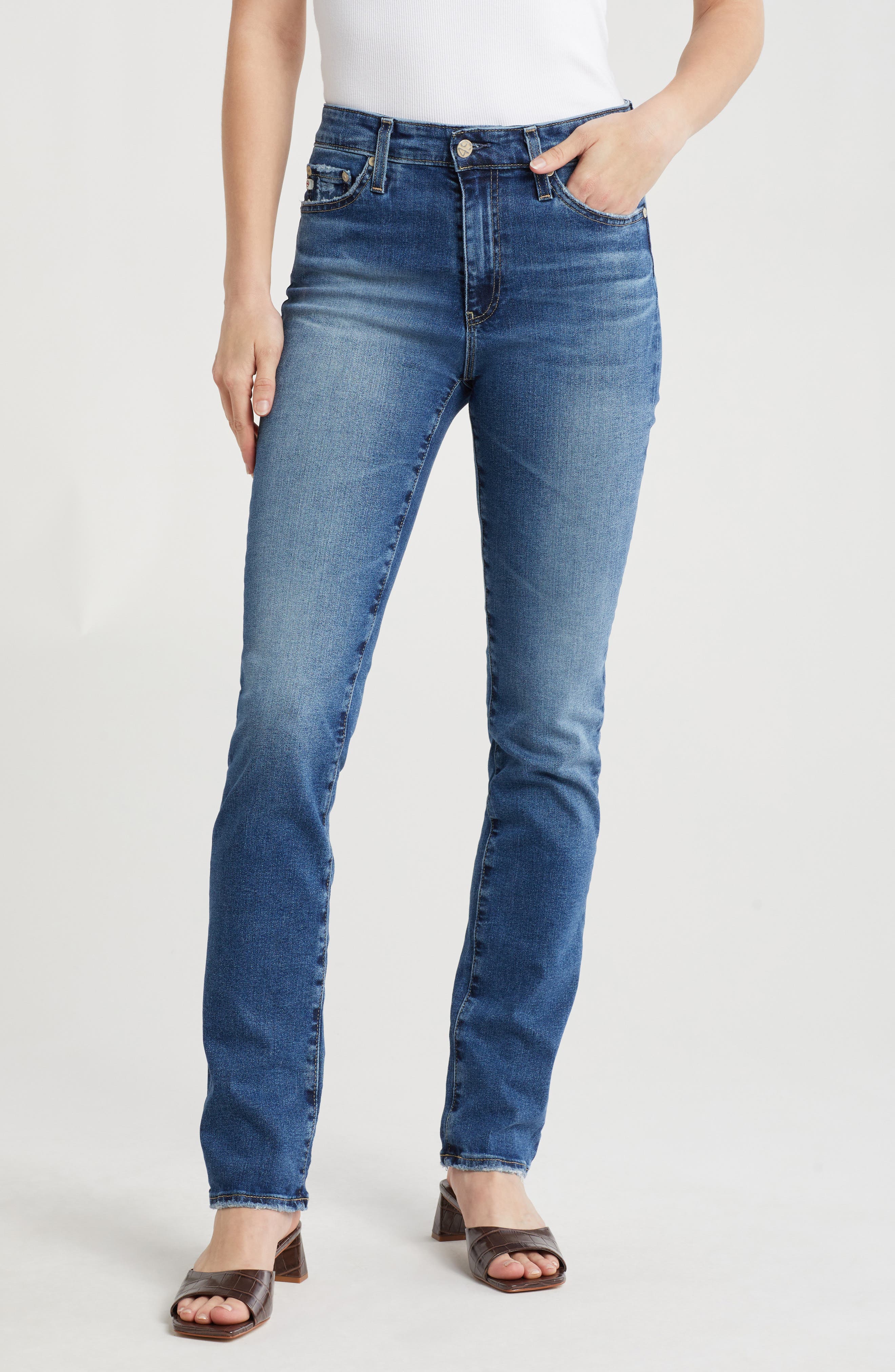AG Mari Extended Slim Straight Jeans