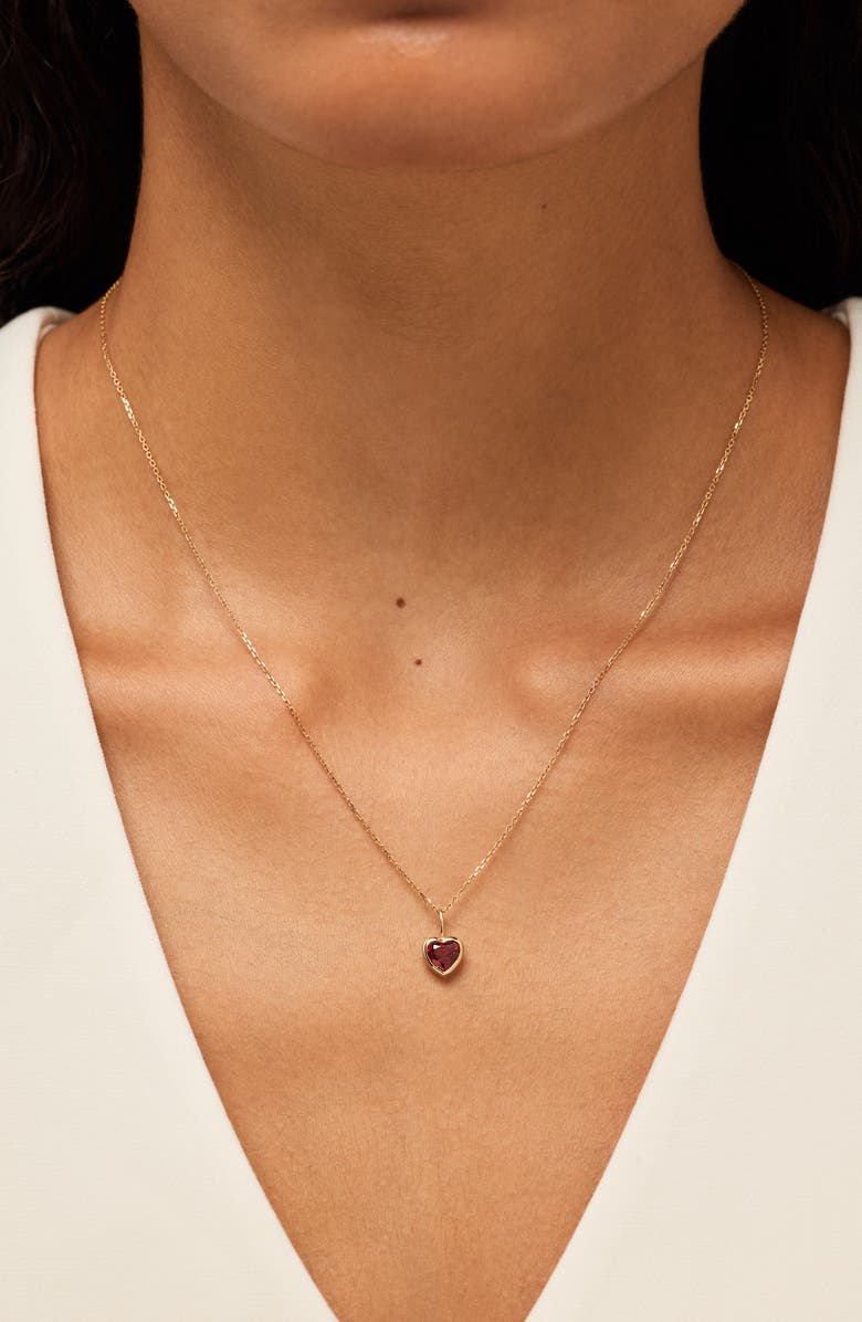 Ana Luisa Solid Yellow Gold - Heirloom Heart Necklace, Alternate, color, Gold