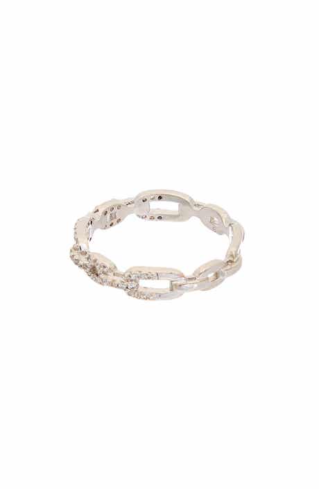 Juvell Pavé Cubic Zirconia Link Band Ring