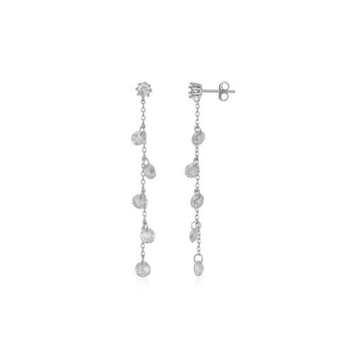 Drop Crystal Sterling Silver Earring