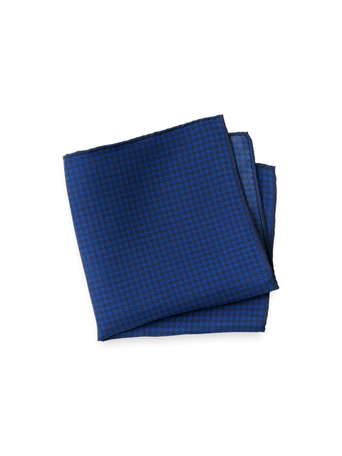 Houndstooth Silk Pocket Square