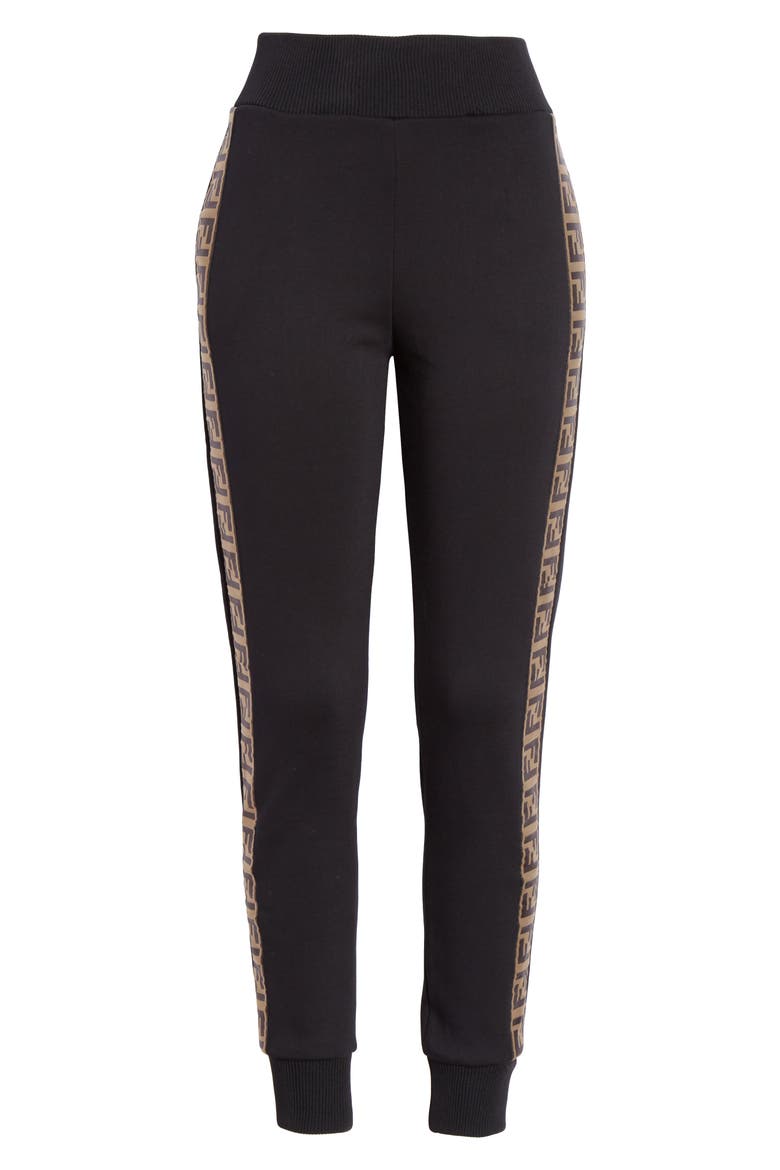 x FILA Mania Logo Jersey Track Pants, Alternate, color, BLACK