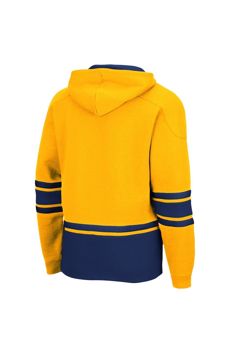COLOSSEUM Men's Colosseum Gold West Virginia Mountaineers Lace Up 3.0 Pullover Hoodie, Alternate, color, Gold