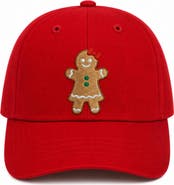 Bits & Bows Gingerbread Bow Baseball Hat (baby)