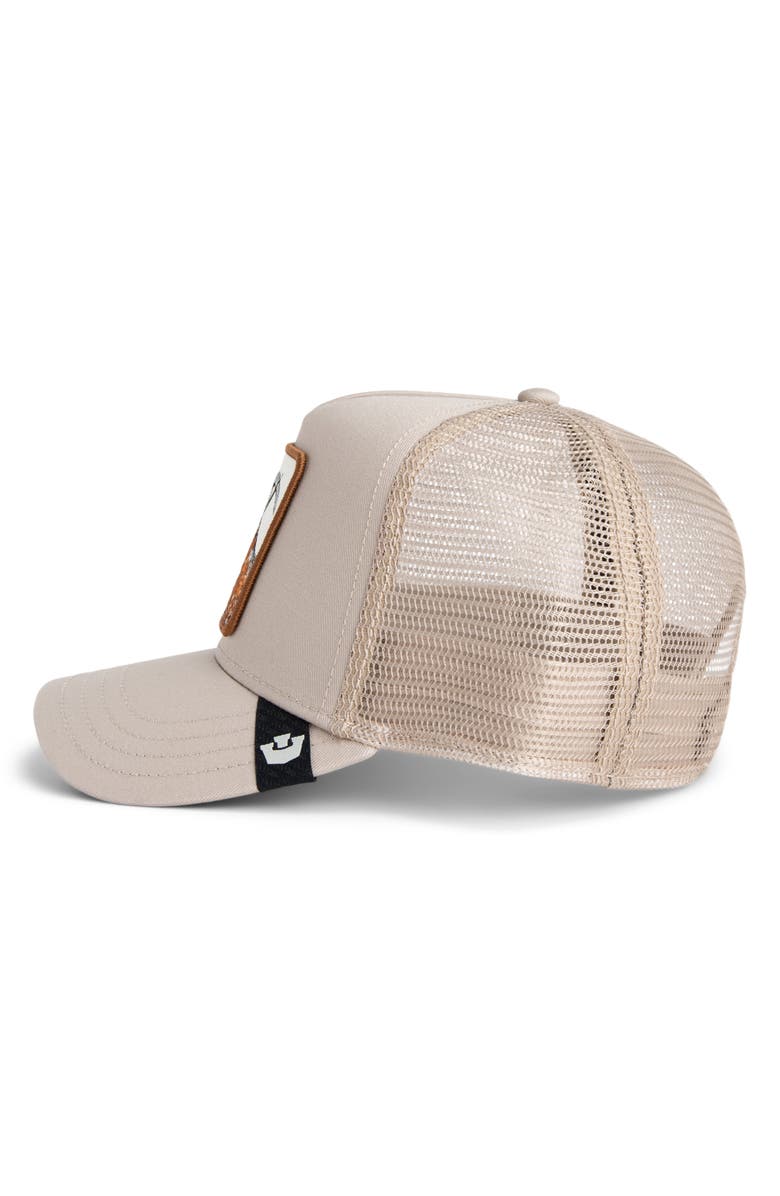 Goorin Bros. G.O.A.T. Patch Snapback Trucker Hat, Alternate, color, Biscuit