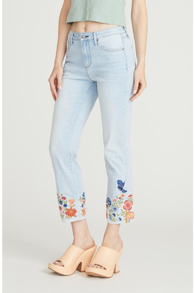 Colette Crop Straight Leg Jeans, Alternate, color, LIGHT WASH