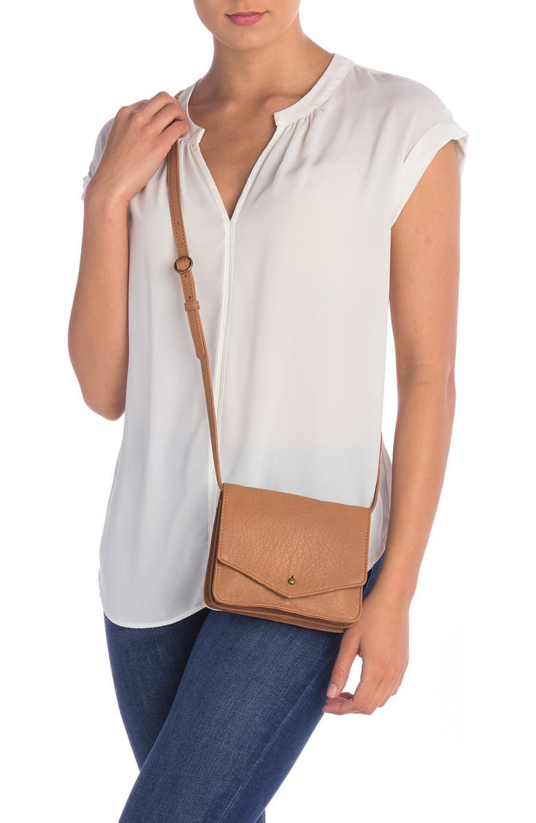 Lucky Brand Rela Small Leather Crossbody Bag, Alternate, color,