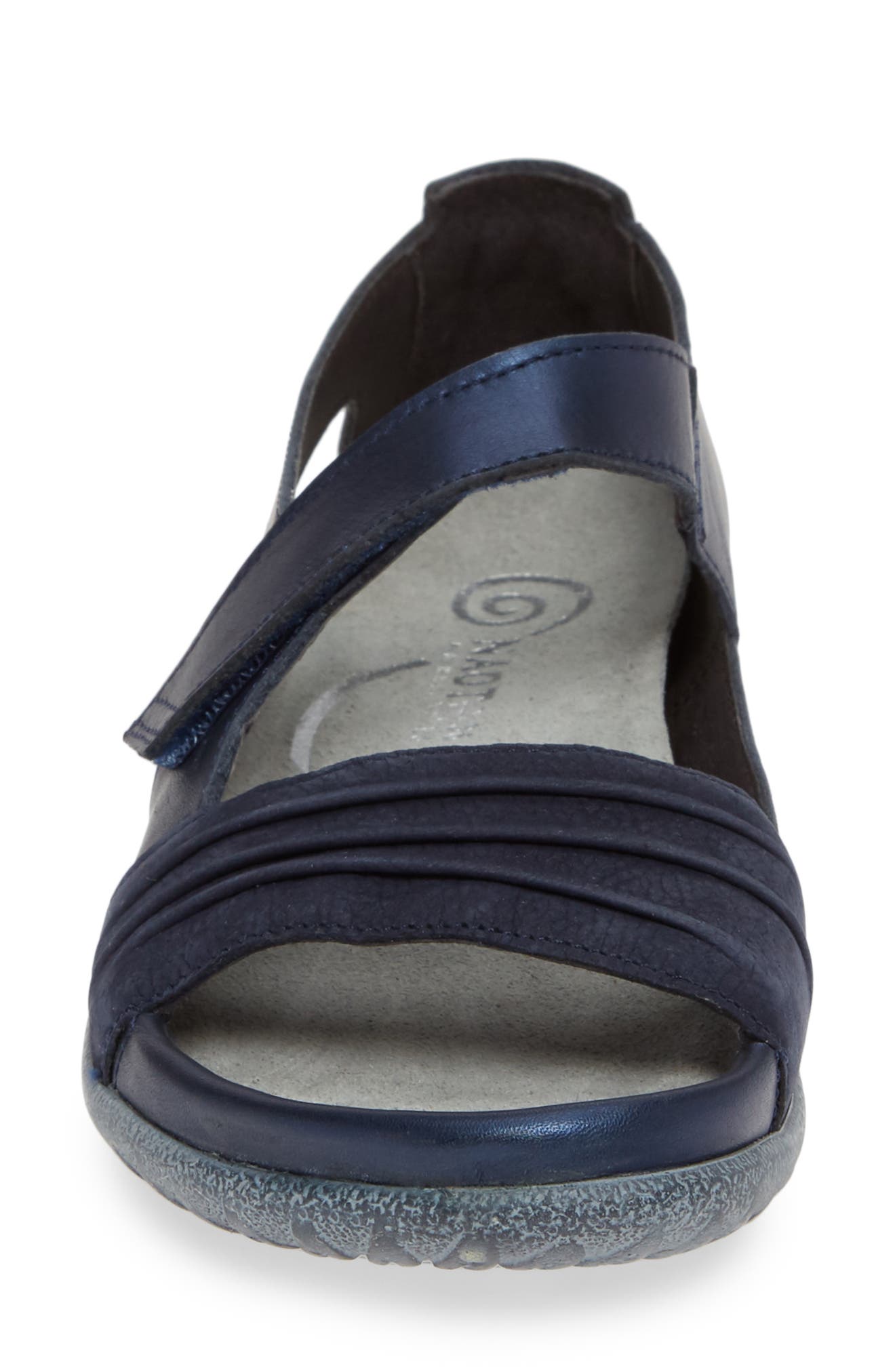 'Papaki' Sandal, Alternate, color, POLAR SEA/ NAVY LEATHER