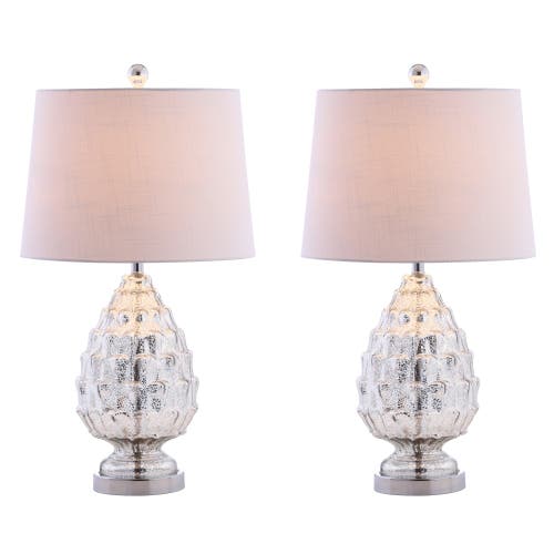 Jonathan Y Artichoke Led Table Lamp In Mercury Silver