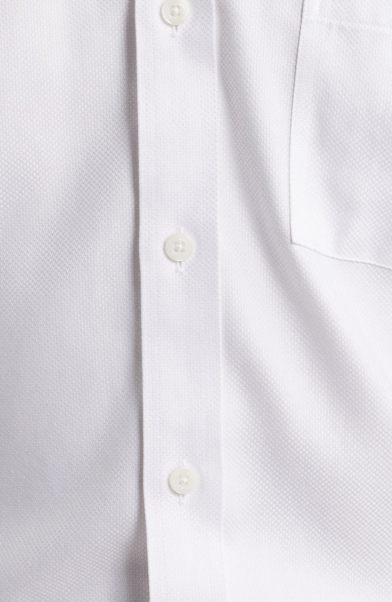 Johnston & Murphy Non-Iron Cotton Dobby Dress Shirt, Alternate, color, White
