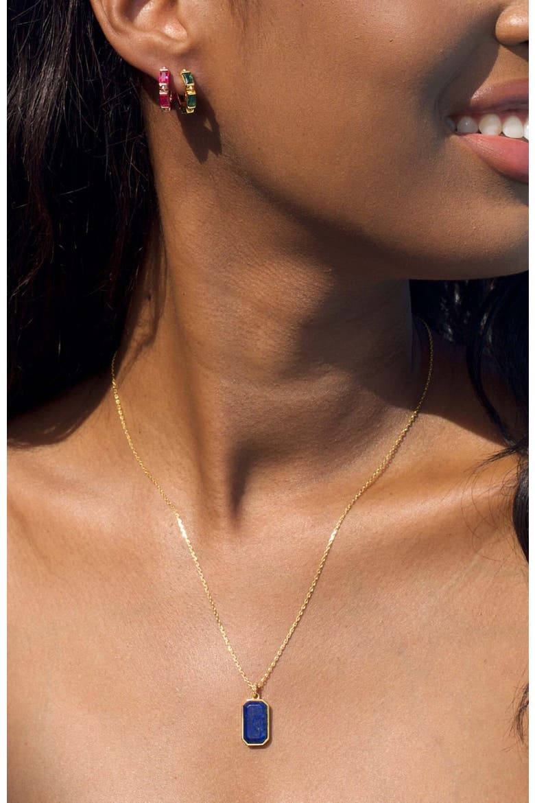The Tessa Tag Necklace, Alternate, color, Lapis