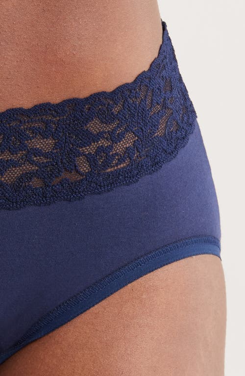 Hanky Panky Cotton French Briefs In Blue