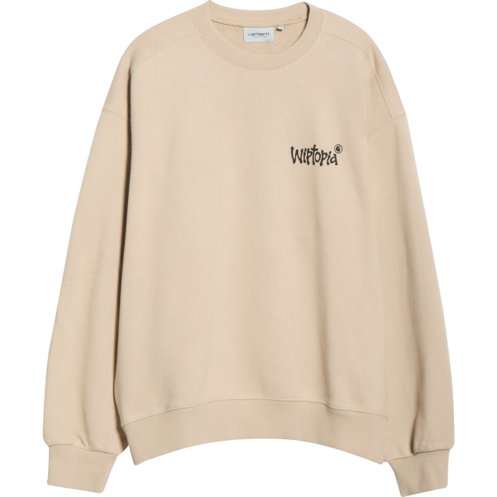 Carhartt Work In Progress Wiptopia Graphic Sweatshirt In Neutral