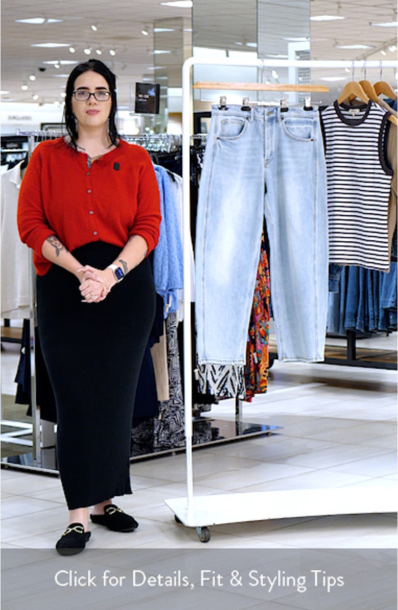 High Waist Ankle Barrel Jeans, sales video thumbnail