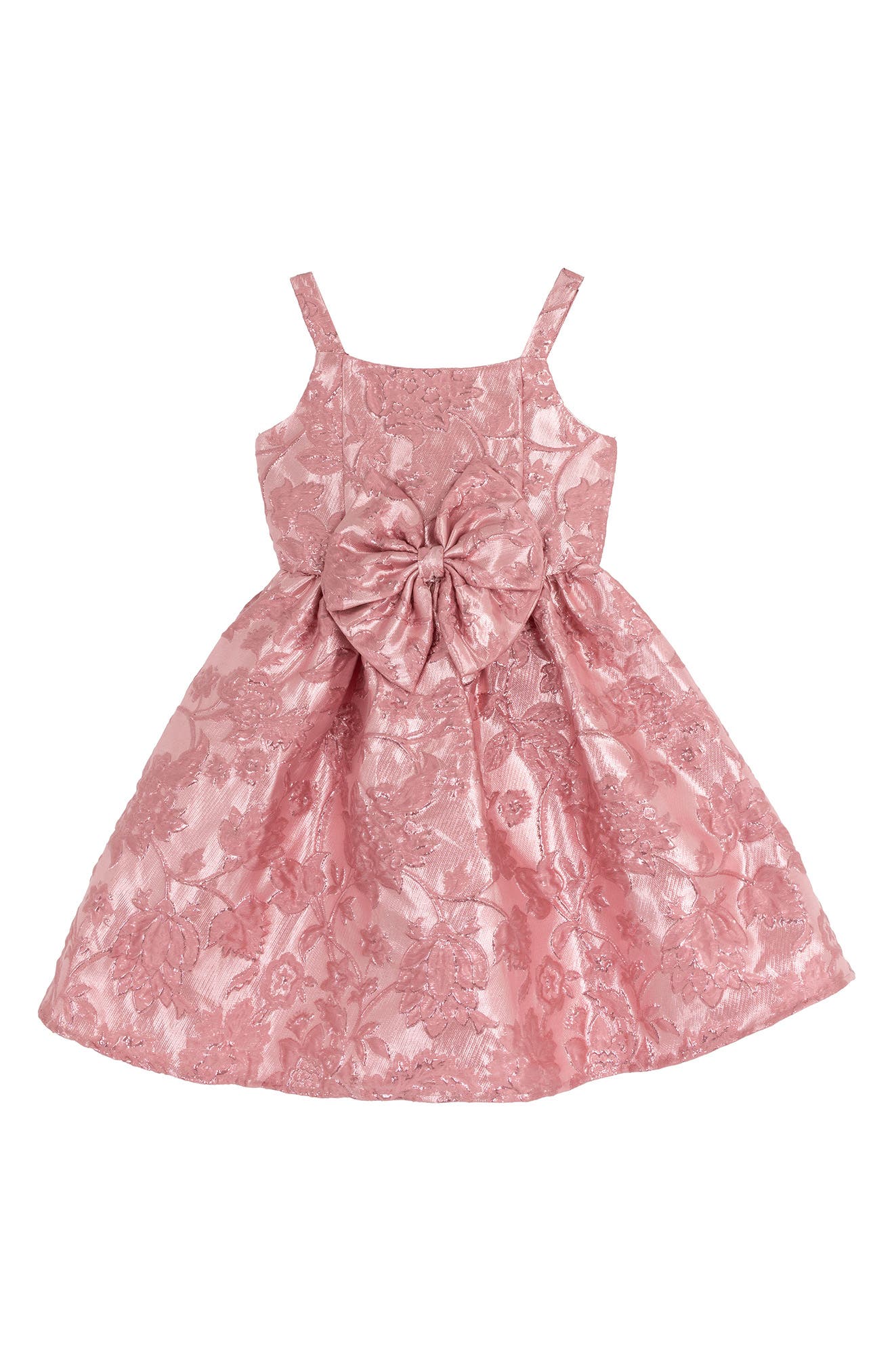 Rare Editions Kids' Metallic Brocade Sleeveless Dress