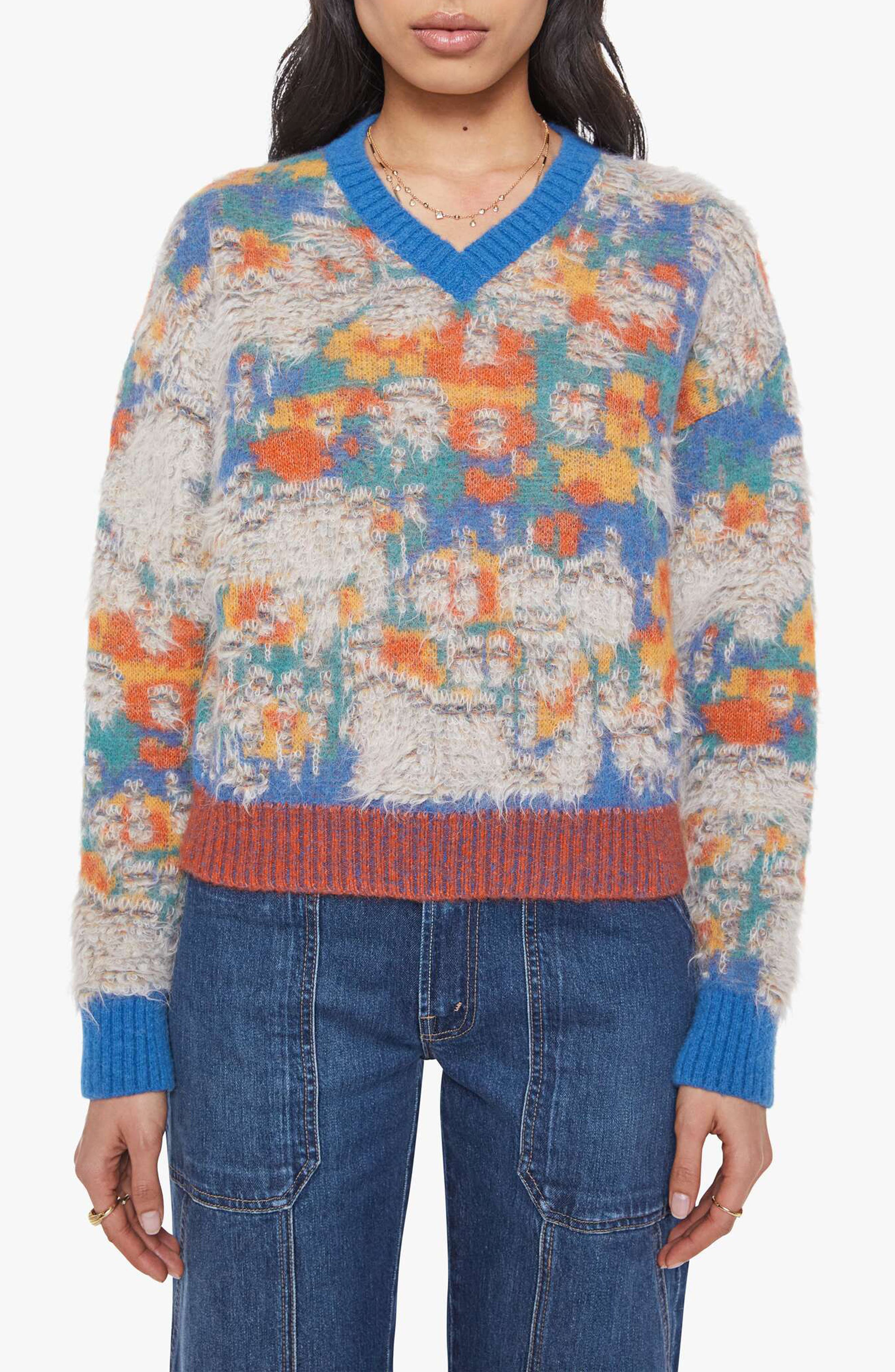 MOTHER The Crop Varsity Sweater