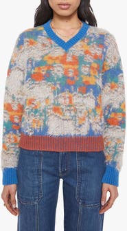 MOTHER The Crop Varsity Sweater