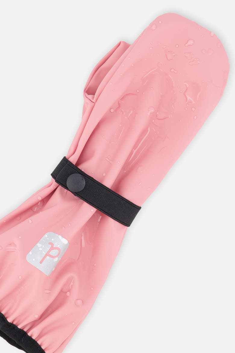 Waterproof Extended Cuff Adjustable Rain Mittens, Alternate, color, Pink