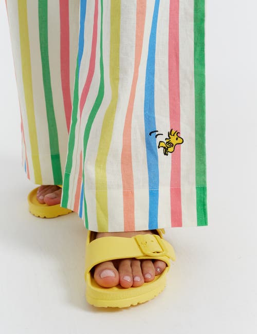 Chinti & Parker Linen-cotton Snoopy Stripe Trousers In Cream