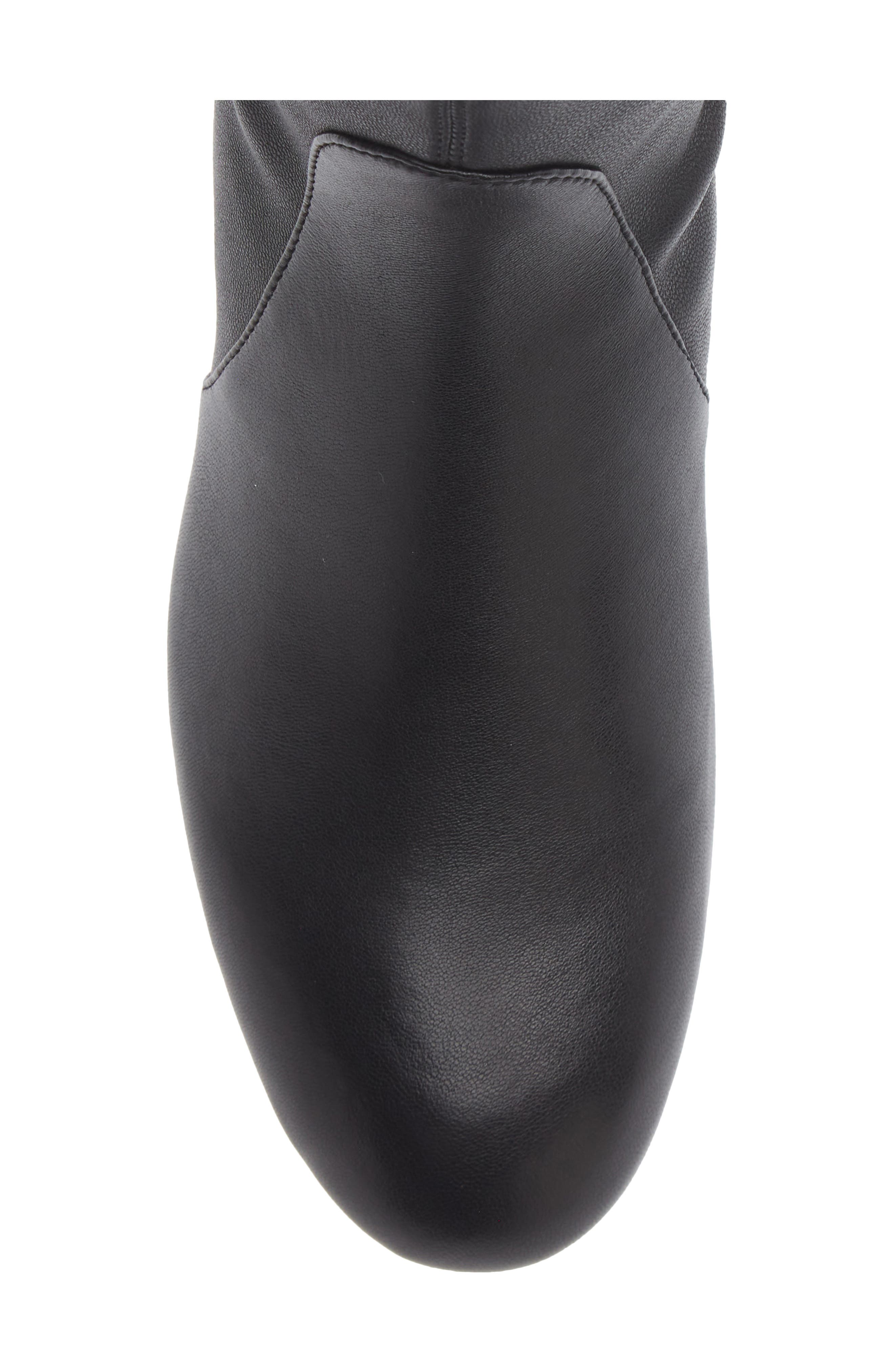 Odetta City 25 Stretch Leather Bootie, Alternate, color, BLACK