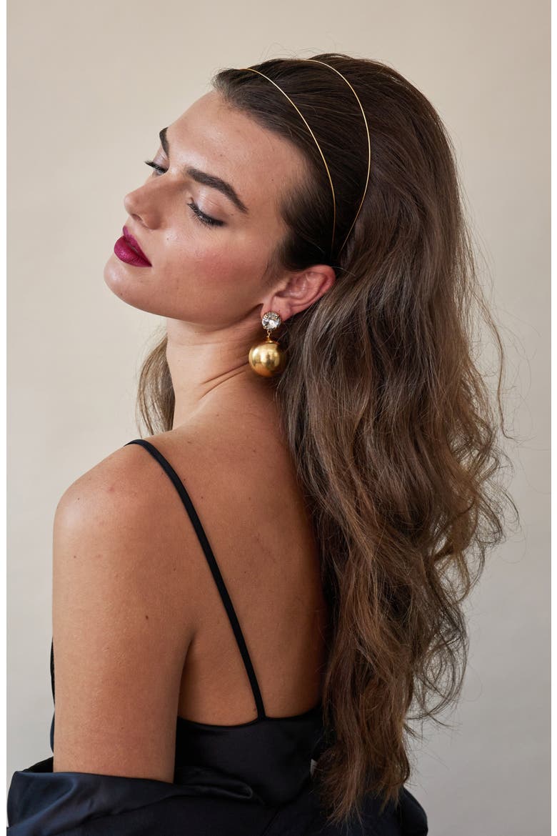 Vera Double Row Headband, Alternate, color, GOLD