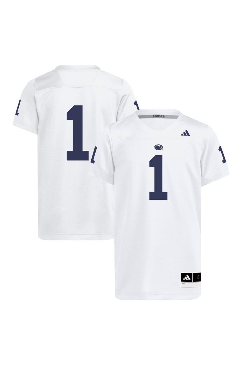 Youth adidas White Penn State Nittany Lions Replica Jersey, Main, color, White