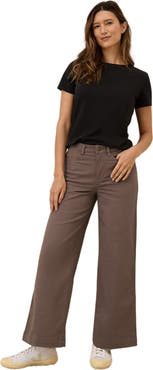 Pact Organic Stretch Twill Wide Leg Pant