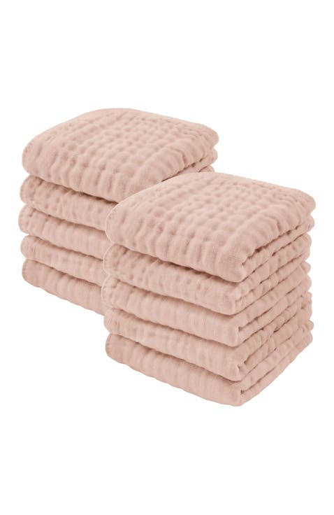 Muslin Washcloths - Pack of 10
