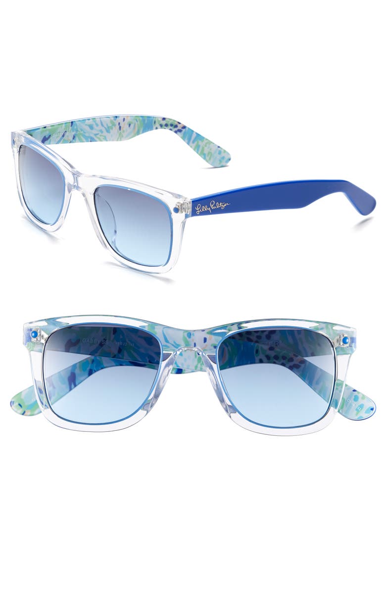 Lilly Pulitzer<sup>®</sup> 'Gabby' 49mm Retro Sunglasses, Alternate, color, 