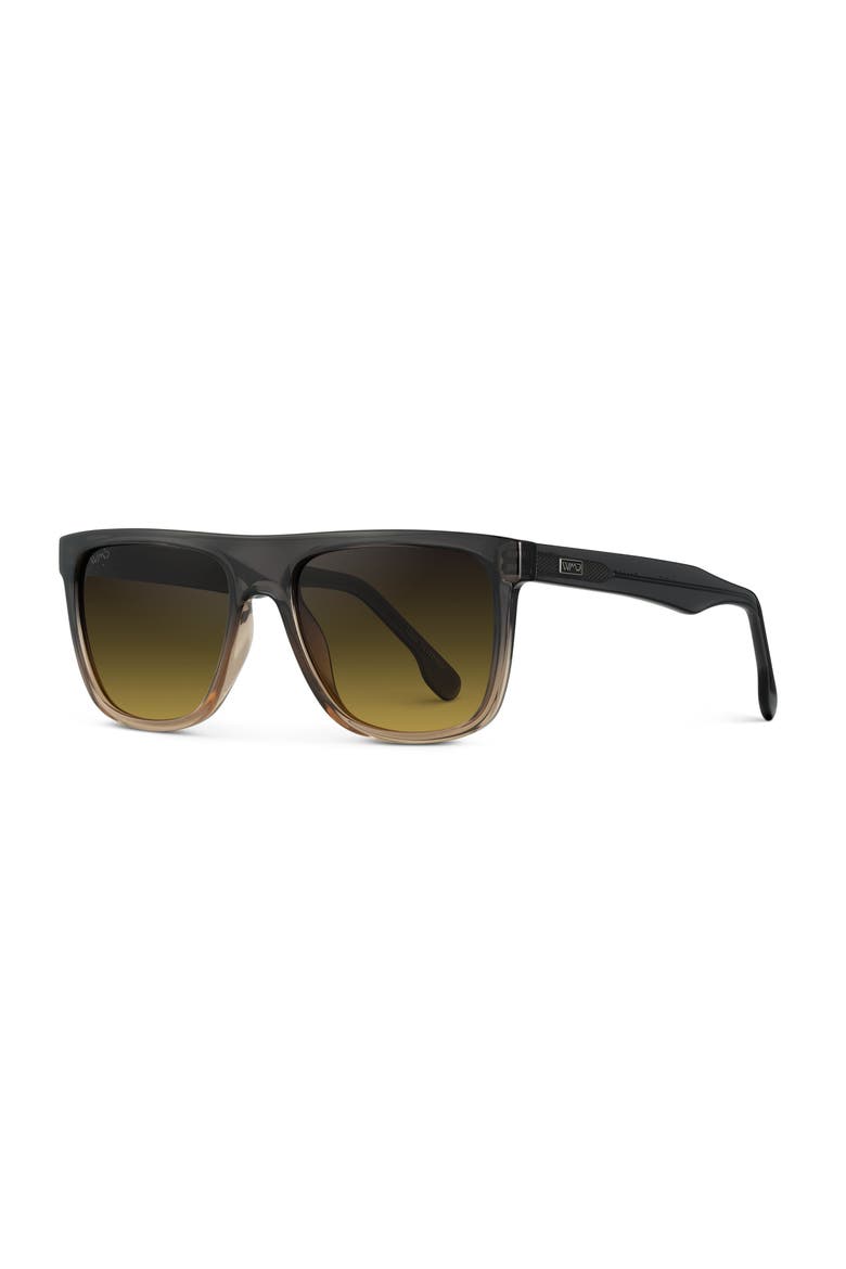 Dallas - 54mm Oversized Square Polarized Sunglasses, Alternate, color, Carbon Champagne