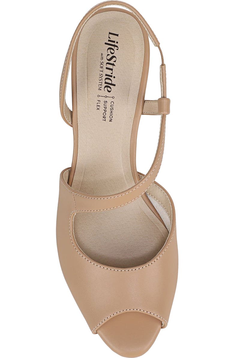 LifeStride Theo Slingback Peep Toe Sandal, Alternate, color,